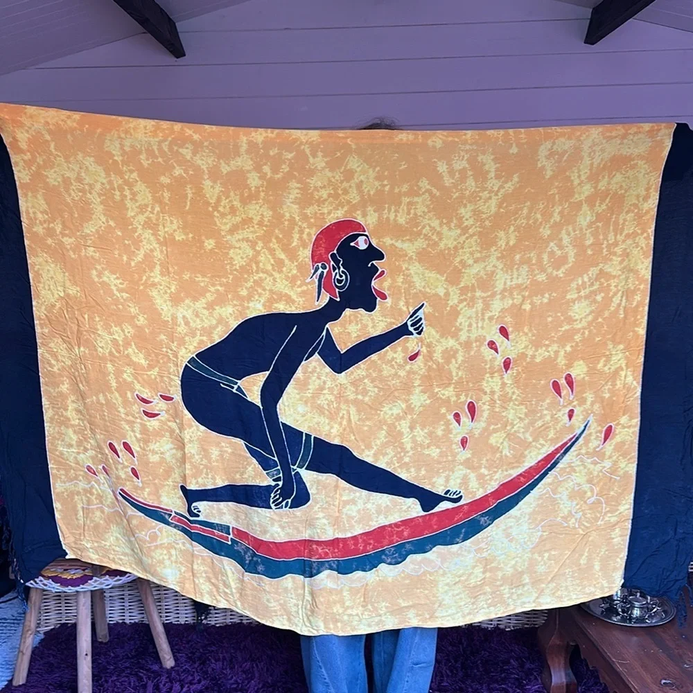 Alegre tapestry ethnic gold black 45x70 wall Hanging tapestry